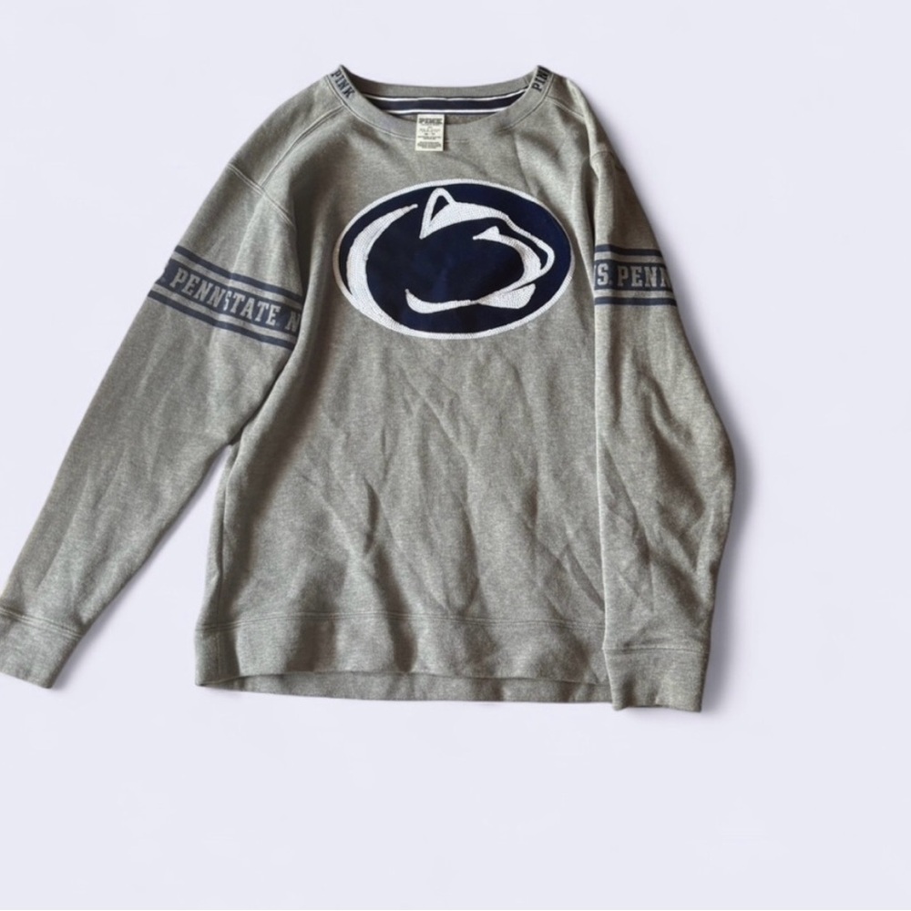 PINK Victoria's Secret Gray Penn State Crewneck Sweater